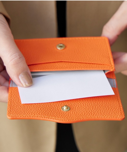 PEDIR（ペディール）の「マエストラーレ 名刺入れ ネームカードケース/PEDIR（名刺入れ・レディース・ネイビー/ベージュ/ブラック/グレー/ミント/オレンジ・FREE）」の6枚目の写真