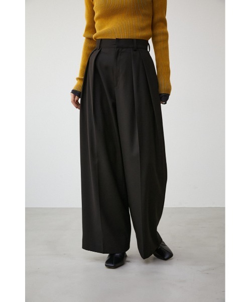 AZUL by moussy(アズールバイマウジー)の「【PLUS】2TUCK TROUSERS/【PLUS】2タックトラウザー(その他パンツ・レディース・ピンク/ブラック/グレー・SMALL/MEDIUM)」の8枚目の写真