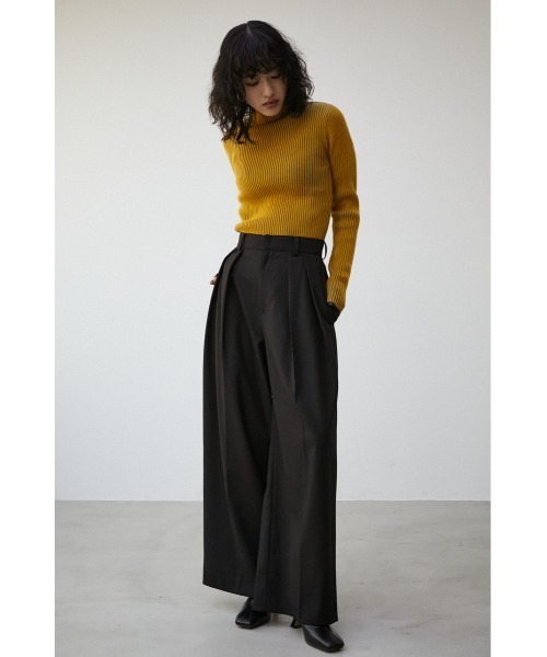 AZUL by moussy(アズールバイマウジー)の「【PLUS】2TUCK TROUSERS/【PLUS】2タックトラウザー(その他パンツ・レディース・ピンク/ブラック/グレー・SMALL/MEDIUM)」の10枚目の写真