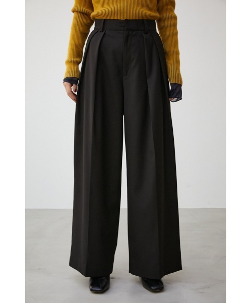 AZUL by moussy(アズールバイマウジー)の「【PLUS】2TUCK TROUSERS/【PLUS】2タックトラウザー(その他パンツ・レディース・ピンク/ブラック/グレー・SMALL/MEDIUM)」の12枚目の写真