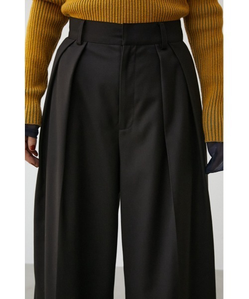 AZUL by moussy(アズールバイマウジー)の「【PLUS】2TUCK TROUSERS/【PLUS】2タックトラウザー(その他パンツ・レディース・ピンク/ブラック/グレー・SMALL/MEDIUM)」の15枚目の写真