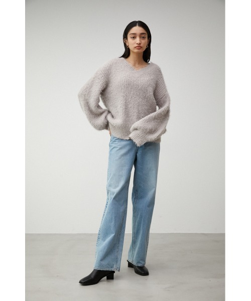 AZUL by moussy（アズールバイマウジー）の「SHAGGY V/N KNIT/シャギー