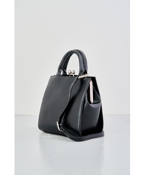 AZUL by moussy（アズールバイマウジー）の「METAL FRAME BAG Ⅱ/メタルフレームバッグⅡ（ハンドバッグ・レディース・ブラック/グリーン系その他/アイボリー/ライトグリーン・FREE）」の14枚目の写真