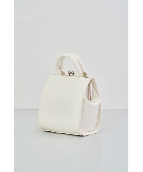 AZUL by moussy（アズールバイマウジー）の「METAL FRAME BAG Ⅱ/メタルフレームバッグⅡ（ハンドバッグ・レディース・ブラック/グリーン系その他/アイボリー/ライトグリーン・FREE）」の6枚目の写真