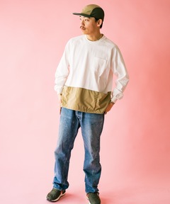 UL-GRID天竺切替ロンTEE