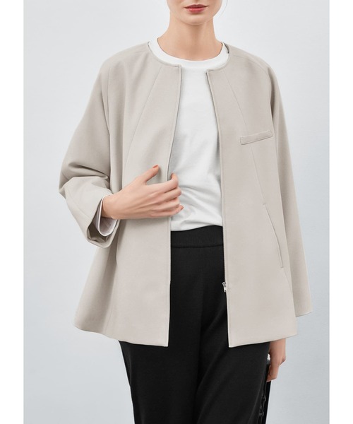 STYLE DELI（スタイルデリ）の「【Made in JAPAN】Aラインノーカラー