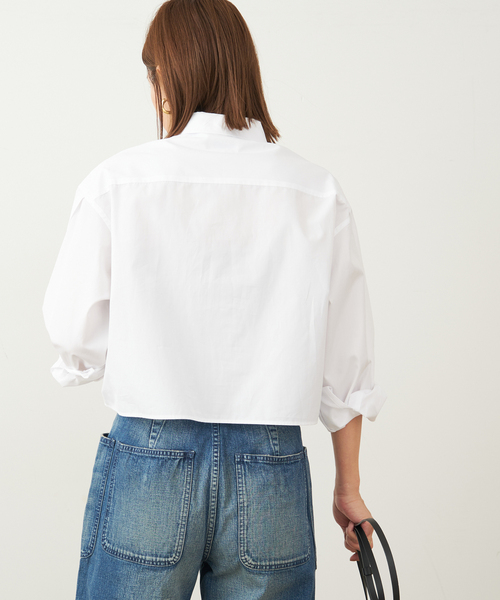「journal standard L'essage」 長袖ブラウス「THOMAS MASONコラボ」 FREE ホワイト レディース journal standard L'essage 「journal L'essage」 長袖ブラウス