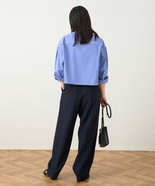 THOMAS MASON（トーマス メイソン）の「■THOMAS MASONショートシャツ（シャツ/ブラウス・レディース・ブルー/ブラック/ライトブルー/ホワイト・FREE）」の20枚目の写真