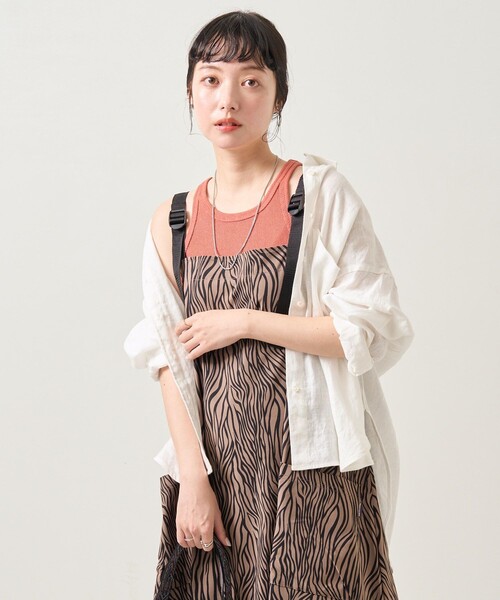 THOUSAND MILE × フリークスストア ゼブラ柄サロペット FREAK'S STORE（フリークスストア）の「THOUSAND MILE