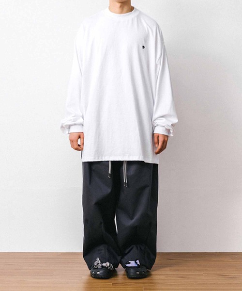 ANGLAN（アングラン）の「ANG-024-LSTEE（Tシャツ/カットソー・メンズ・ブラック/ホワイト・FREE）」の4枚目の写真