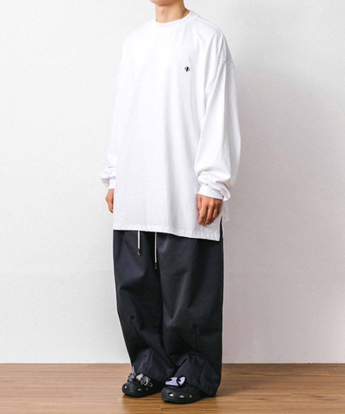 ANGLAN（アングラン）の「ANG-024-LSTEE（Tシャツ/カットソー・メンズ・ブラック/ホワイト・FREE）」の5枚目の写真