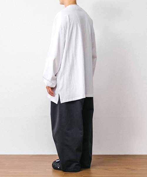 ANGLAN（アングラン）の「ANG-024-LSTEE（Tシャツ/カットソー・メンズ・ブラック/ホワイト・FREE）」の7枚目の写真