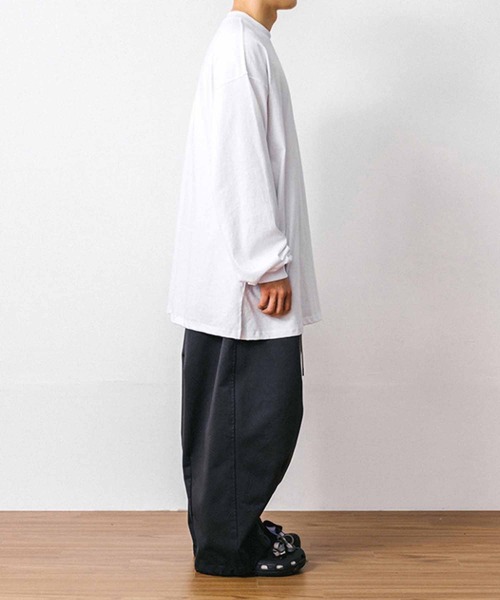 ANGLAN（アングラン）の「ANG-024-LSTEE（Tシャツ/カットソー・メンズ・ブラック/ホワイト・FREE）」の10枚目の写真