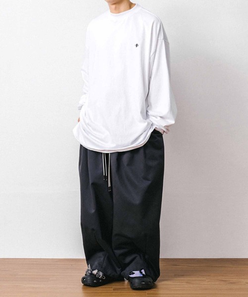 ANGLAN（アングラン）の「ANG-024-LSTEE（Tシャツ/カットソー・メンズ・ブラック/ホワイト・FREE）」の12枚目の写真