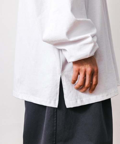 ANGLAN（アングラン）の「ANG-024-LSTEE（Tシャツ/カットソー・メンズ・ブラック/ホワイト・FREE）」の18枚目の写真