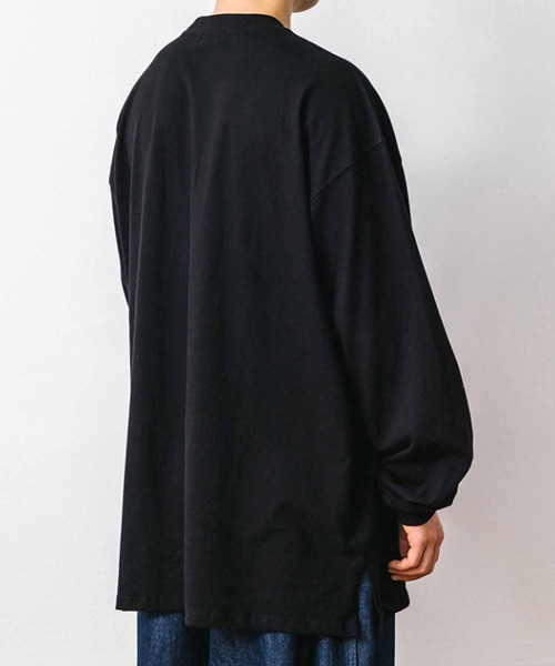 ANGLAN（アングラン）の「ANG-024-LSTEE（Tシャツ/カットソー・メンズ・ブラック/ホワイト・FREE）」の21枚目の写真