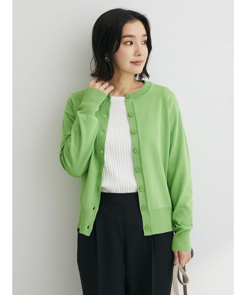 Petit fleur（プチフルール）の「・Petit　Fleur　クルーネックリブロンT（Tシャツ/カットソー・レディース・オフホワイト/ブラック/ライトグレー/イエロー・FREE）」の10枚目の写真