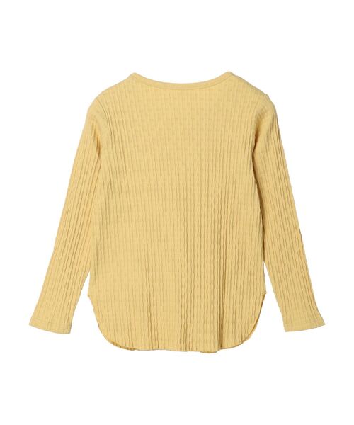 Petit fleur（プチフルール）の「・Petit　Fleur　クルーネックリブロンT（Tシャツ/カットソー・レディース・オフホワイト/ブラック/ライトグレー/イエロー・FREE）」の18枚目の写真
