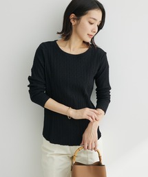 ・Petit Fleur クルーネックリブロンT