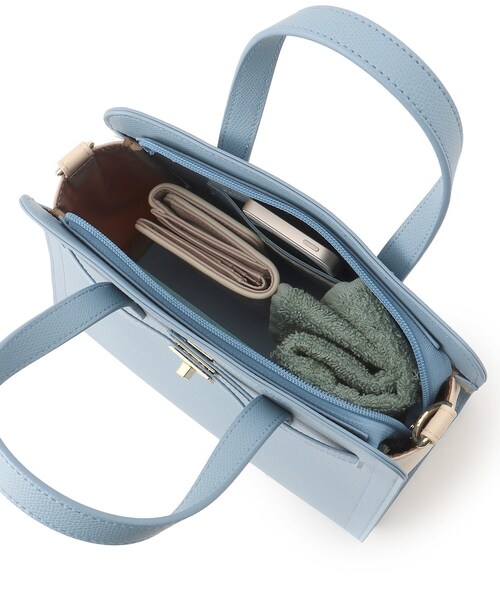 SHOO・LA・RUE（シューラルー）の「◆金具ベルトトート（トートバッグ・レディース・グレー/ブルー/ブラック・00）」の12枚目の写真