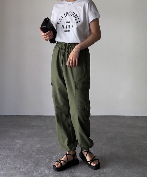 Riberry(リベリー)の「カーゴジョガーパンツ(カーゴパンツ・レディース・ブラック/オフホワイト/カーキ・MEDIUM)」の3枚目の写真