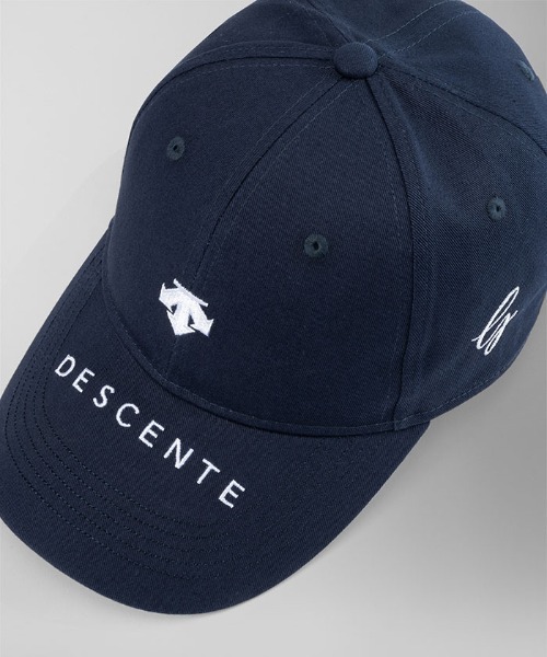 DESCENTE GOLF ブラックキャップ フリーサイズ 中古 デサントゴルフ DESCENTE GOLF キャップ F(57-59cm
