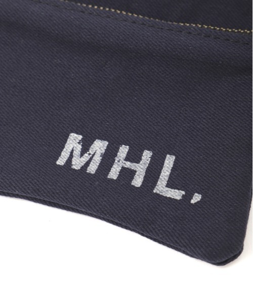 MHL.（エムエイチエル）の「YARN DYE COTTON TWILL（ポーチ・レディース・ブルー系その他6・FREE）」の3枚目の写真