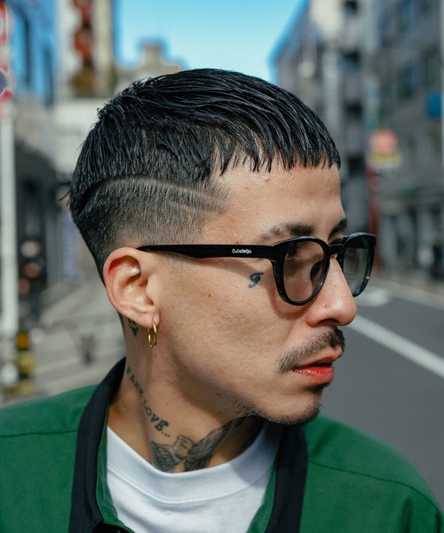 Subciety(サブサエティ)の「SUNGLASS-NEEL-(サングラス・メンズ・ブラック×ブルー/ブラウン/ブラック・FREE)」の2枚目の写真