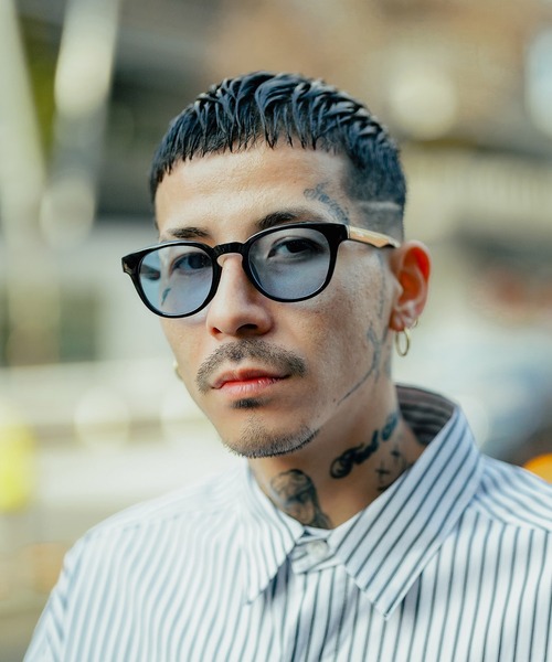 Subciety(サブサエティ)の「SUNGLASS-NEEL-(サングラス・メンズ・ブラック×ブルー/ブラウン/ブラック・FREE)」の12枚目の写真