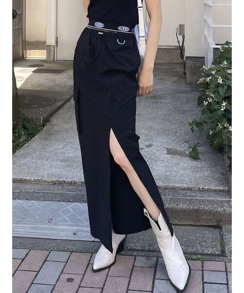 EMODA(エモダ)の「カーゴマキシスカート(スカート・レディース・ブラック/ブルー/アイボリー・FREE)」の3枚目の写真