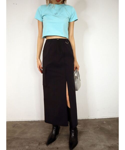 EMODA(エモダ)の「カーゴマキシスカート(スカート・レディース・ブラック/ブルー/アイボリー・FREE)」の12枚目の写真