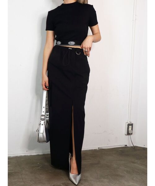 EMODA(エモダ)の「カーゴマキシスカート(スカート・レディース・ブラック/ブルー/アイボリー・FREE)」の7枚目の写真