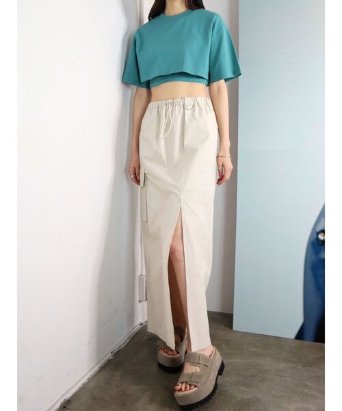 EMODA(エモダ)の「カーゴマキシスカート(スカート・レディース・ブラック/ブルー/アイボリー・FREE)」の20枚目の写真