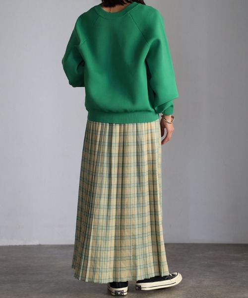 EASEBLUE（イーズブルー）の「カラフルチェックプリーツスカート（スカート・レディース・ブラック/ベージュ/オレンジ・FREE）」の22枚目の写真