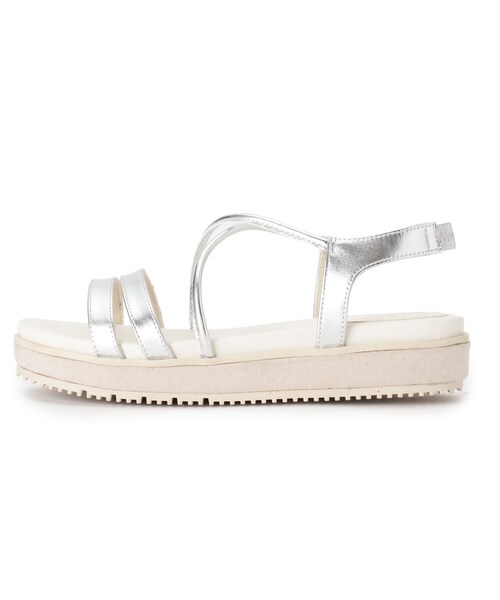 grove（グローブ）の「◆【クッション性◎！】人間工学ふわフィットサンダル（サンダル・レディース・シルバー/アイボリー/ブラック/ダークブラウン/ベージュ系8/ライトグリーン系・35/25/45）」の7枚目の写真