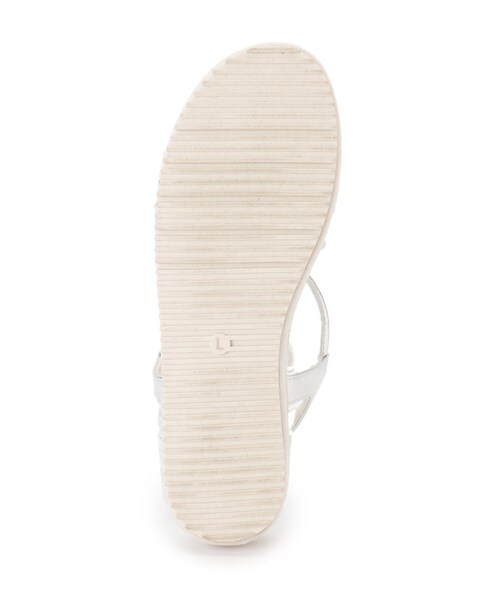 grove（グローブ）の「◆【クッション性◎！】人間工学ふわフィットサンダル（サンダル・レディース・シルバー/アイボリー/ブラック/ダークブラウン/ベージュ系8/ライトグリーン系・35/25/45）」の13枚目の写真