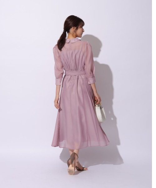 Rirandture（リランドチュール）の「シアープリーツシャツワンピース（ワンピース・レディース・ピンク・1/2/0）」の6枚目の写真