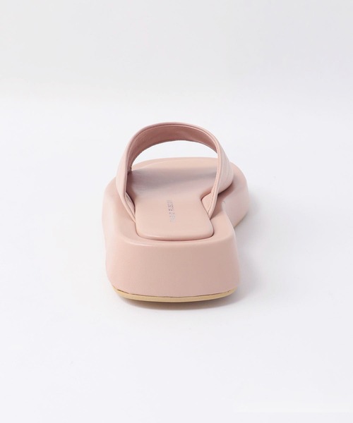 FABIO RUSCONI（ファビオルスコーニ）の「FABIO RUSCONI / EMA leather one band platform sandals(レザーワンバンドプラットフォームサンダル)（サンダル・レディース・ベビーピンク/ブラック・36/37）」の11枚目の写真