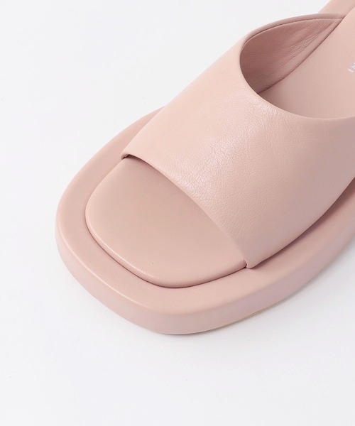 FABIO RUSCONI（ファビオルスコーニ）の「FABIO RUSCONI / EMA leather one band platform sandals(レザーワンバンドプラットフォームサンダル)（サンダル・レディース・ベビーピンク/ブラック・36/37）」の12枚目の写真