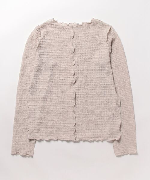 Crisp（クリスプ）の「ジャカードメロウTシャツ（Tシャツ/カットソー・レディース・ブルー/アイボリー/アッシュ・FREE）」の18枚目の写真