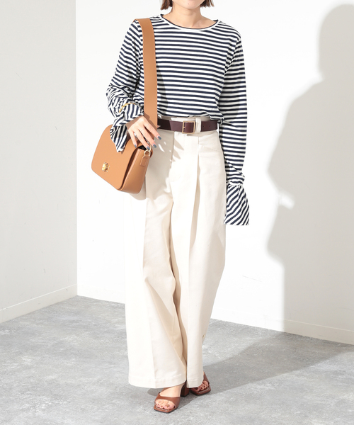 SLOBE IENA(スローブイエナ)の「【MARCO BIANCHINI 】バンブーモチーフショルダーバッグ(ショルダーバッグ・レディース・ブラック/キャメル・FREE)」の16枚目の写真