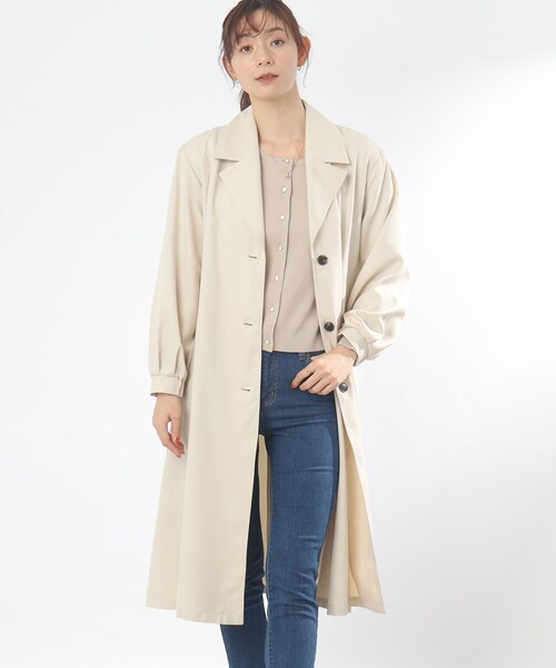 フェラガモ ベージュ トレンチコート ロールアップ袖 FERRAGAMO 【超美