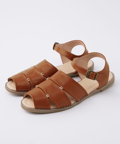 forksy.（フォルクシー）の「【forksy.】ステッチデザイングルカサンダル（サンダル・レディース・キャメル/アイボリー/ブラック・S/M/L/LL）」の9枚目の写真