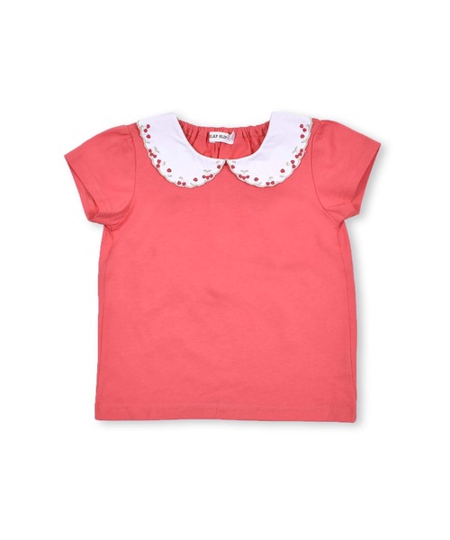 SLAP SLIP(スラップスリップ)の「SLAPSLIP/スカラップ襟チェリー刺繍半袖Tシャツ(80~130cm)(Tシャツ/カットソー・キッズ・ブラック系その他/レッド/ホワイト・130/120/80/110/100/90)」の13枚目の写真
