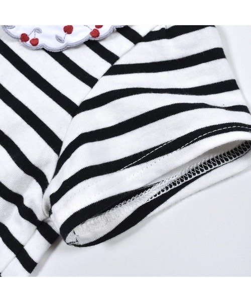 SLAP SLIP(スラップスリップ)の「SLAPSLIP/スカラップ襟チェリー刺繍半袖Tシャツ(80~130cm)(Tシャツ/カットソー・キッズ・ブラック系その他/レッド/ホワイト・130/120/80/110/100/90)」の22枚目の写真