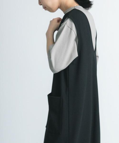 FORK&SPOON(フォークアンドスプーン)の「FORK&SPOON ボトルネック5分袖Tシャツ(Tシャツ/カットソー・レディース・ブラック/ベージュ/ブルー系その他/ホワイト/グレー・1)」の20枚目の写真