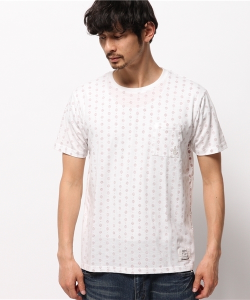 OUTLET(アウトレット)の「【CIAOPANIC TYPY】小紋柄ポケットTee(Tシャツ/カットソー・メンズ・レッド・SMALL/MEDIUM)」の2枚目の写真