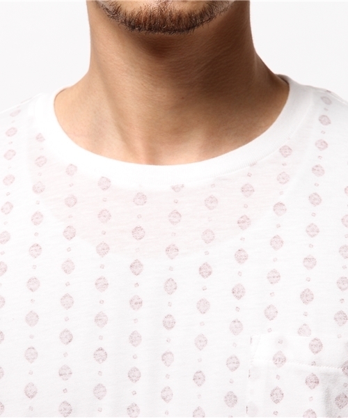 OUTLET(アウトレット)の「【CIAOPANIC TYPY】小紋柄ポケットTee(Tシャツ/カットソー・メンズ・レッド・SMALL/MEDIUM)」の5枚目の写真