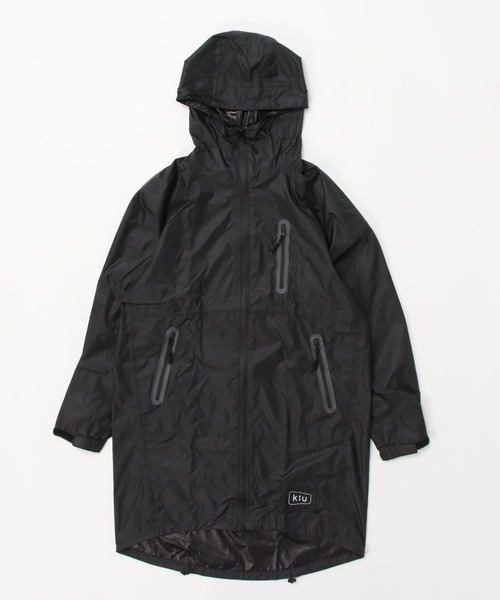 LBC（エルビーシー）の「【撥水】KiU RAIN ZIP UP レインジップアップ（レインコート/ポンチョ・レディース・ダークグリーン/ブラック/ホワイト/ベージュ/ピンク・FREE）」の12枚目の写真