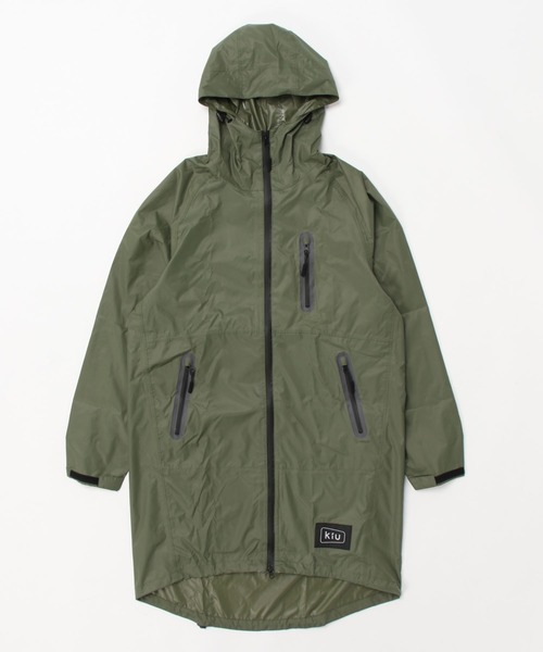 LBC（エルビーシー）の「【撥水】KiU RAIN ZIP UP レインジップアップ（レインコート/ポンチョ・レディース・ダークグリーン/ブラック/ホワイト/ベージュ/ピンク・FREE）」の14枚目の写真